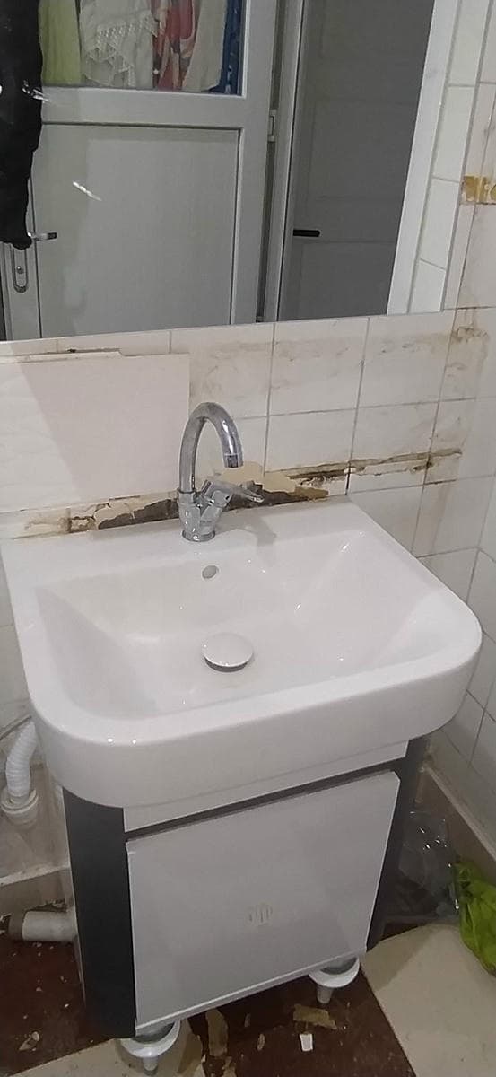 Lavabo gideri ana hat bağlantısı
